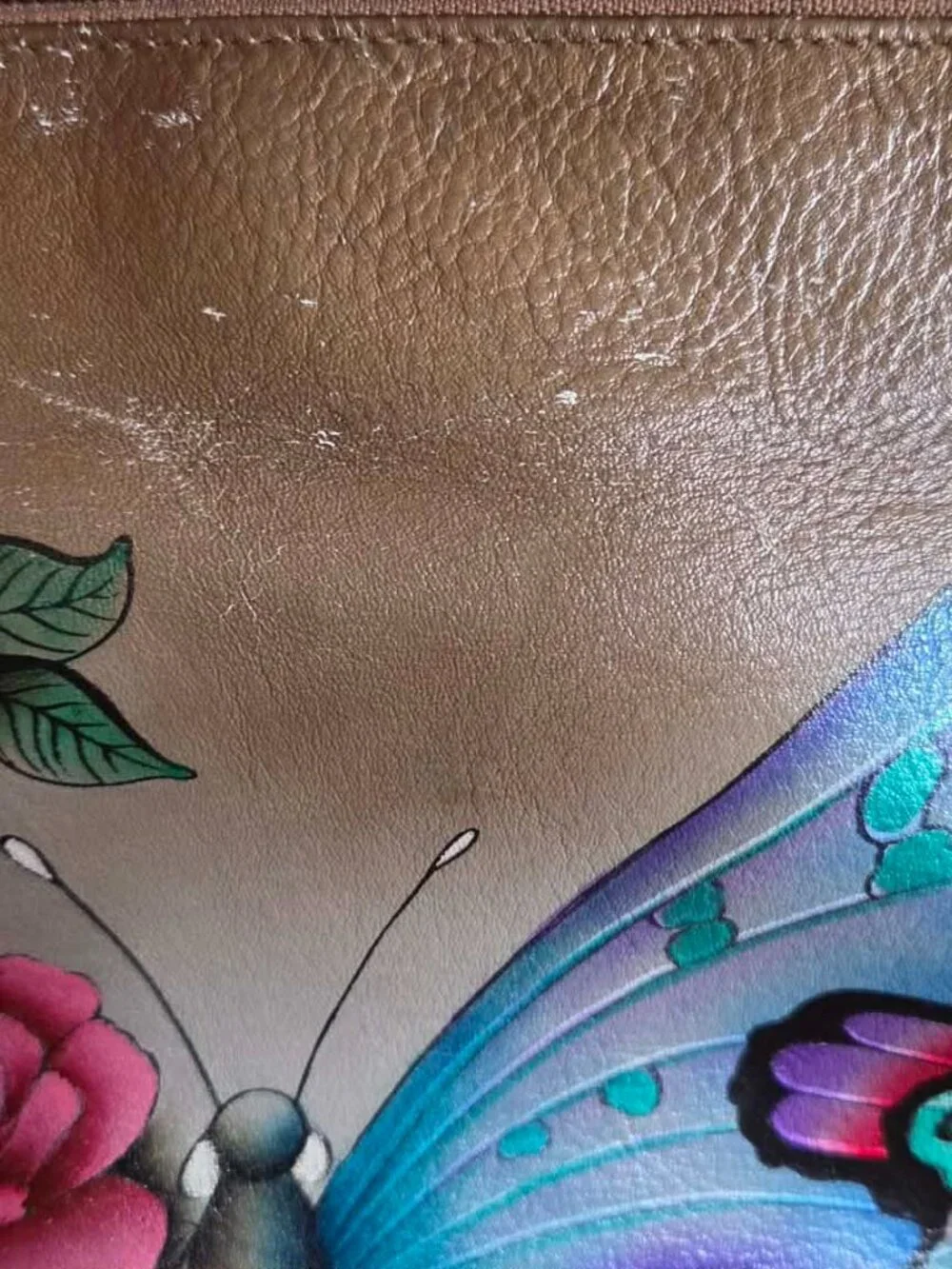 Anuschka Butterfly Crossbody Purse - Picture 11 of 13